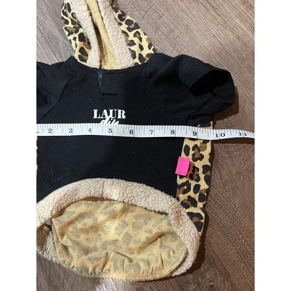 Leopard print needy dog sweater hoodie - Picture 5 of 7